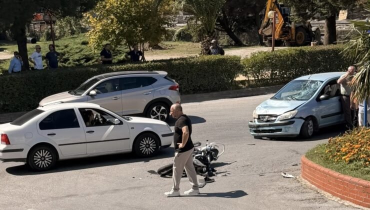 MOTOSİKLET İLE OTOMOBİL KAFA KAFAYA ÇARPIŞTI: SÜRÜCÜ AĞIR YARALANDI
