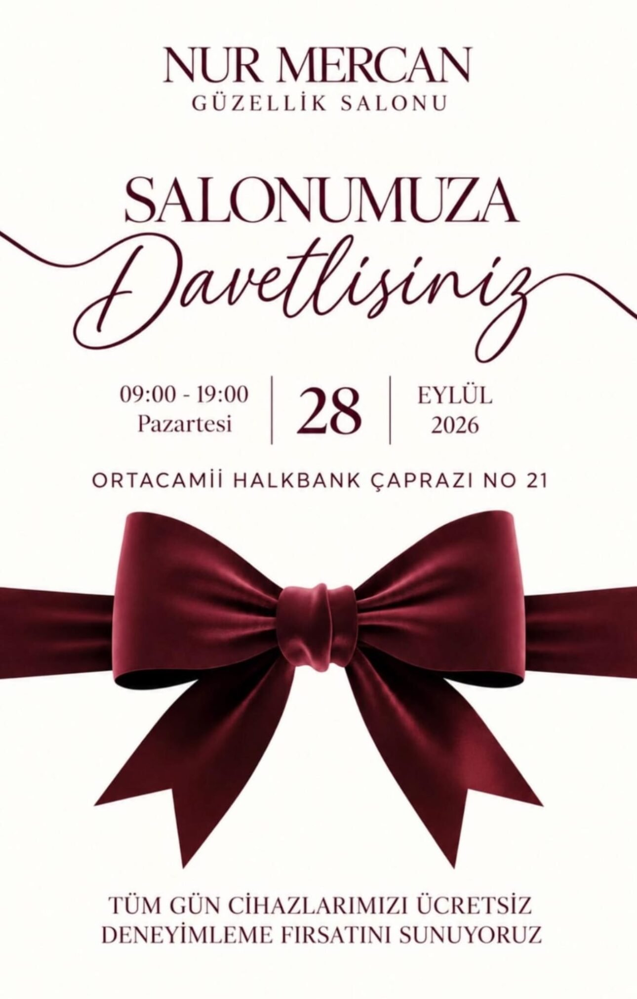 Nur Mercan Güzellik Salonu’ndan 1. Yıl Dönümüne Özel Yüzde 60 İndirim