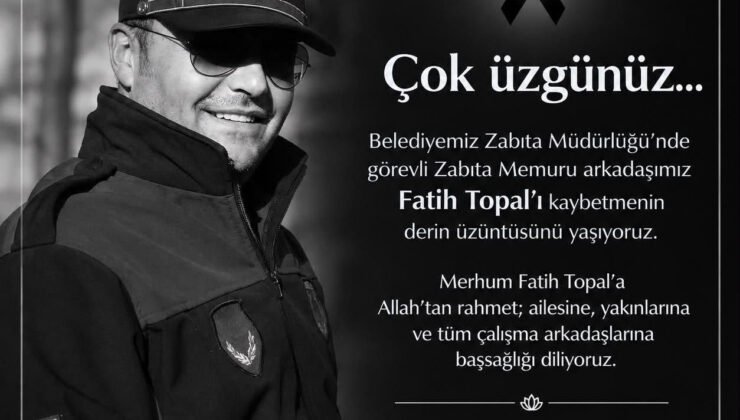 Kozlu Belediyesi Zabıta Amiri Fatih Topal kalp krizinden hayatını kaybetti