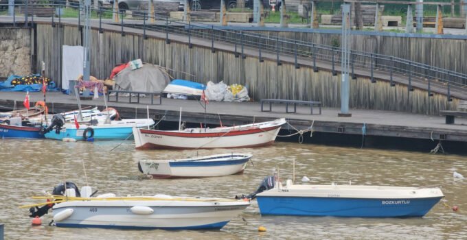 Derelerden akan çamur denizin rengini değiştirdi