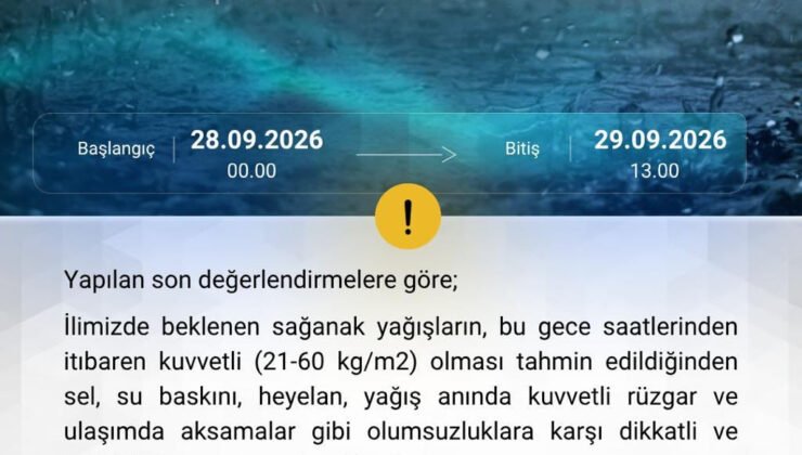 Zonguldak için kuvvetli sağanak yağış uyarısı: Sel ve heyelana dikkat