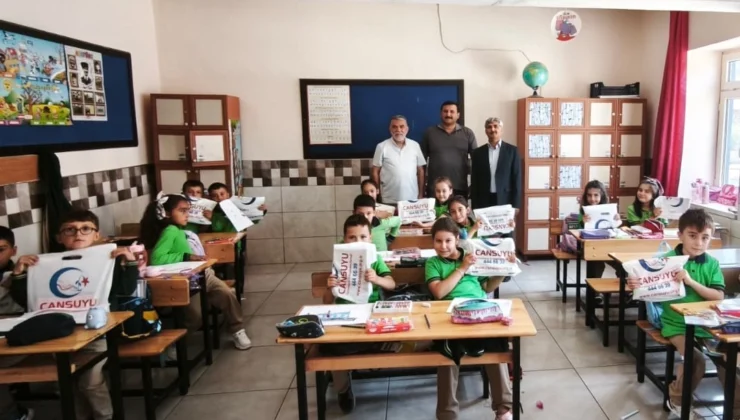 Cansuyu Derneği’nden Konya’da 2 Bin 100 Öğrenciye Kırtasiye Desteği