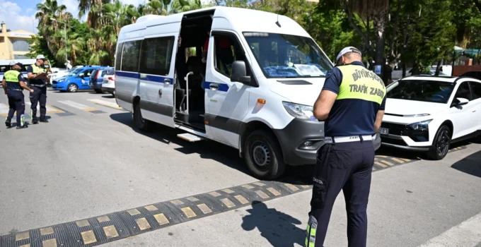 Mersin’de Okul Servislerine Sıkı Denetim