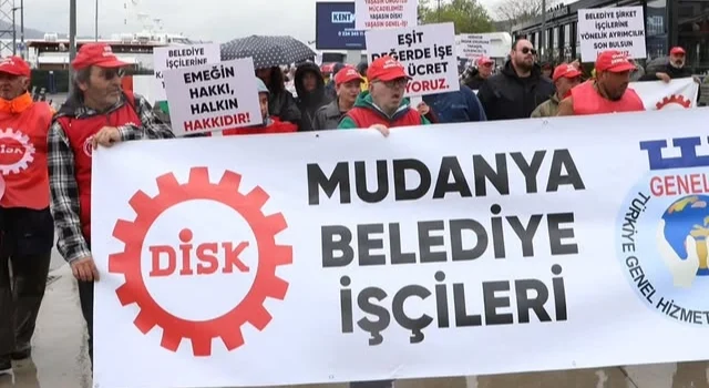 Mudanya Belediyesi Şirket Işçilerinden Ücret Tepkisi!