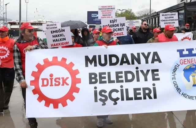 Mudanya Belediyesi Şirket Işçilerinden Ücret Tepkisi!
