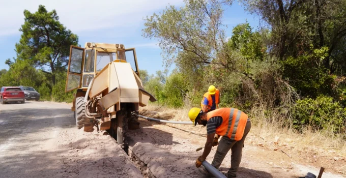 Muğla Çamlı’daki 30 Yıllık Içme Suyu Hatları Yenileniyor