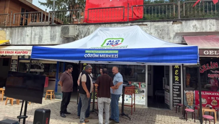 Ordu’da 153 Çözüm Merkezi Çamaş’ta Vatandaşlarla Buluştu