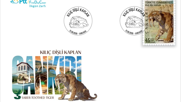 Ptt'Den &Quot;Kılıç Dişli Kaplan&Quot; Temalı Anma Pulu