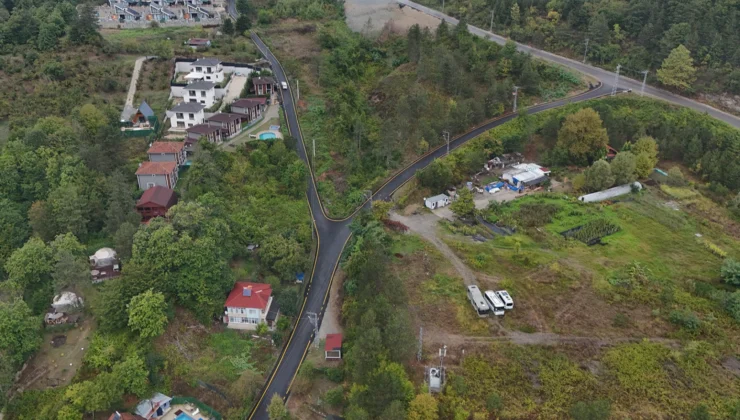 Sakarya Sapanca’da 10 Kilometrelik Asfalt Mesaisi Tamamlandı