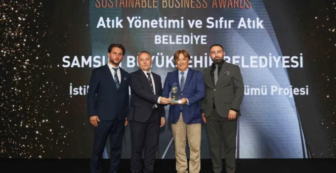Samsun Büyükşehir’e Sürdürülebilirlik Ödülü