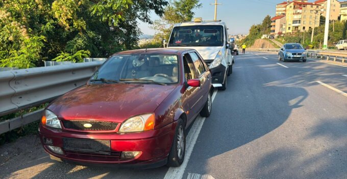 Zonguldak’ta köpeğe çarpmamak için fren yapan araca zincirleme kaza: 5 yaralı