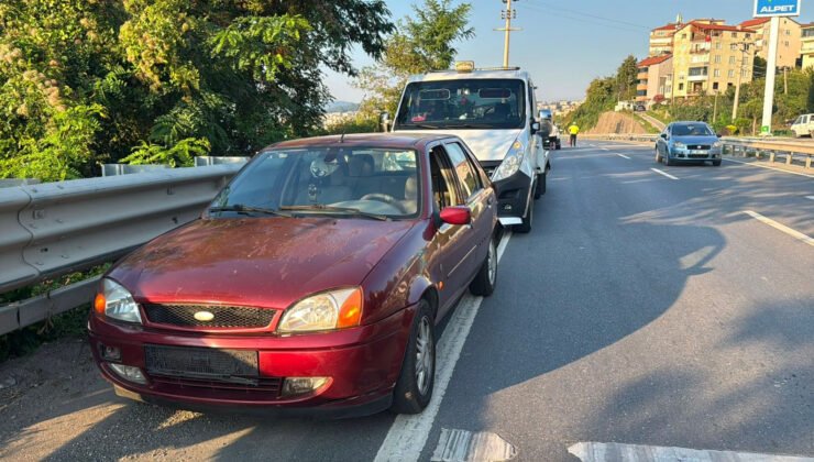 Zonguldak’ta köpeğe çarpmamak için fren yapan araca zincirleme kaza: 5 yaralı
