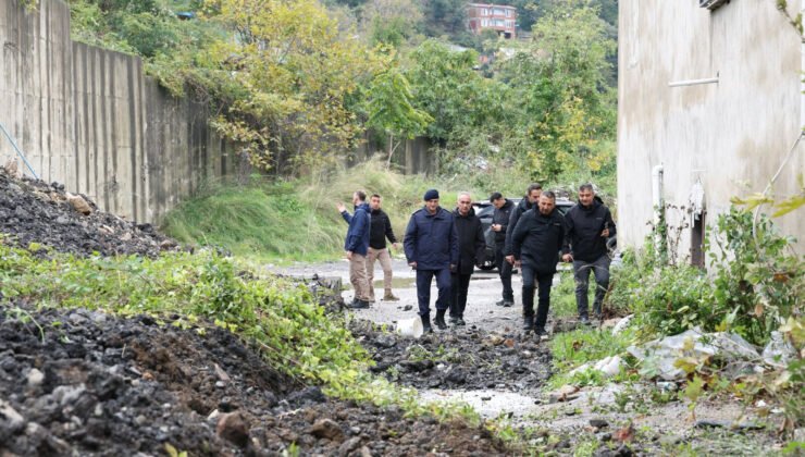 Zonguldak’ta istinat duvarı çöktü: Vali bölgede inceleme yaptı