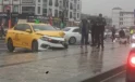 Düzce’de Ticari Taksi Ile Otomobil Çarpıştı: 4 Yaralı