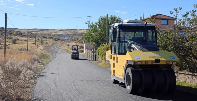 Kayseri Talas Kırsalında Asfalt Atağı