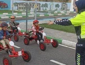 Kilis Trafik Eğitim Parkı'Nda Öğrencilere Trafik Eğitimi