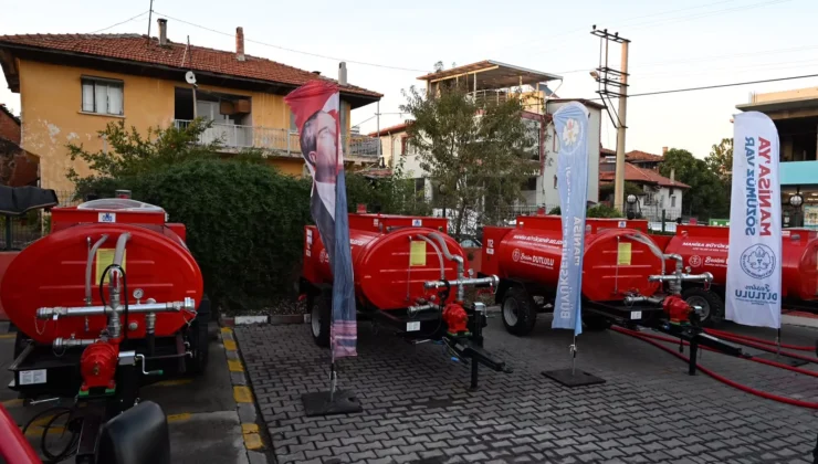 Manisa Büyükşehir’den Kula’ya 4 Yeni Su Tankeri
