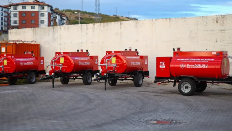 Manisa Demirci’de Yangınlara Karşı Tanker Desteği