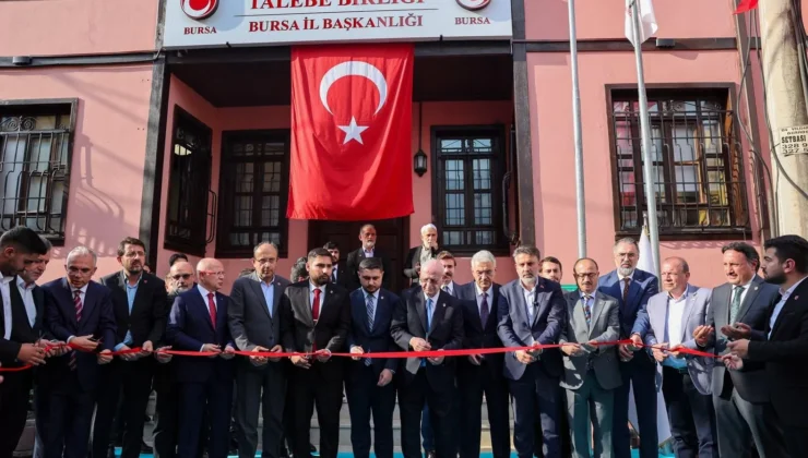 Millî Türk Talebe Birliği Bursa İl Başkanlığı Yeni Hizmet Binası Açıldı