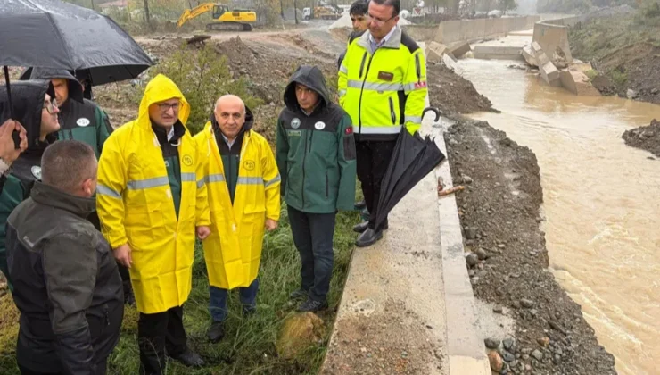 Yalova’da Sel Sonrası Taşkın Mesaisi